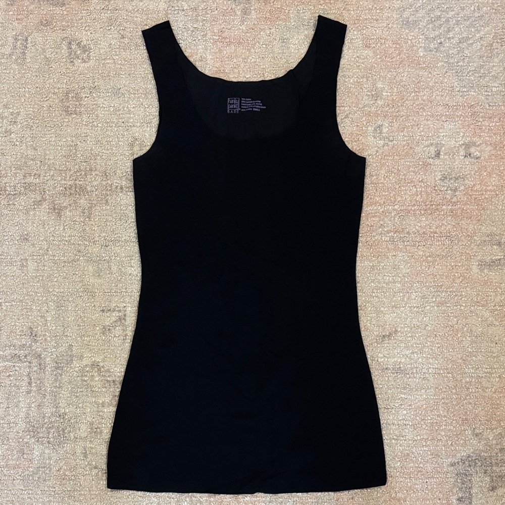 Hanky Panky Bare Black Scoop Neck Tank Top Sz S